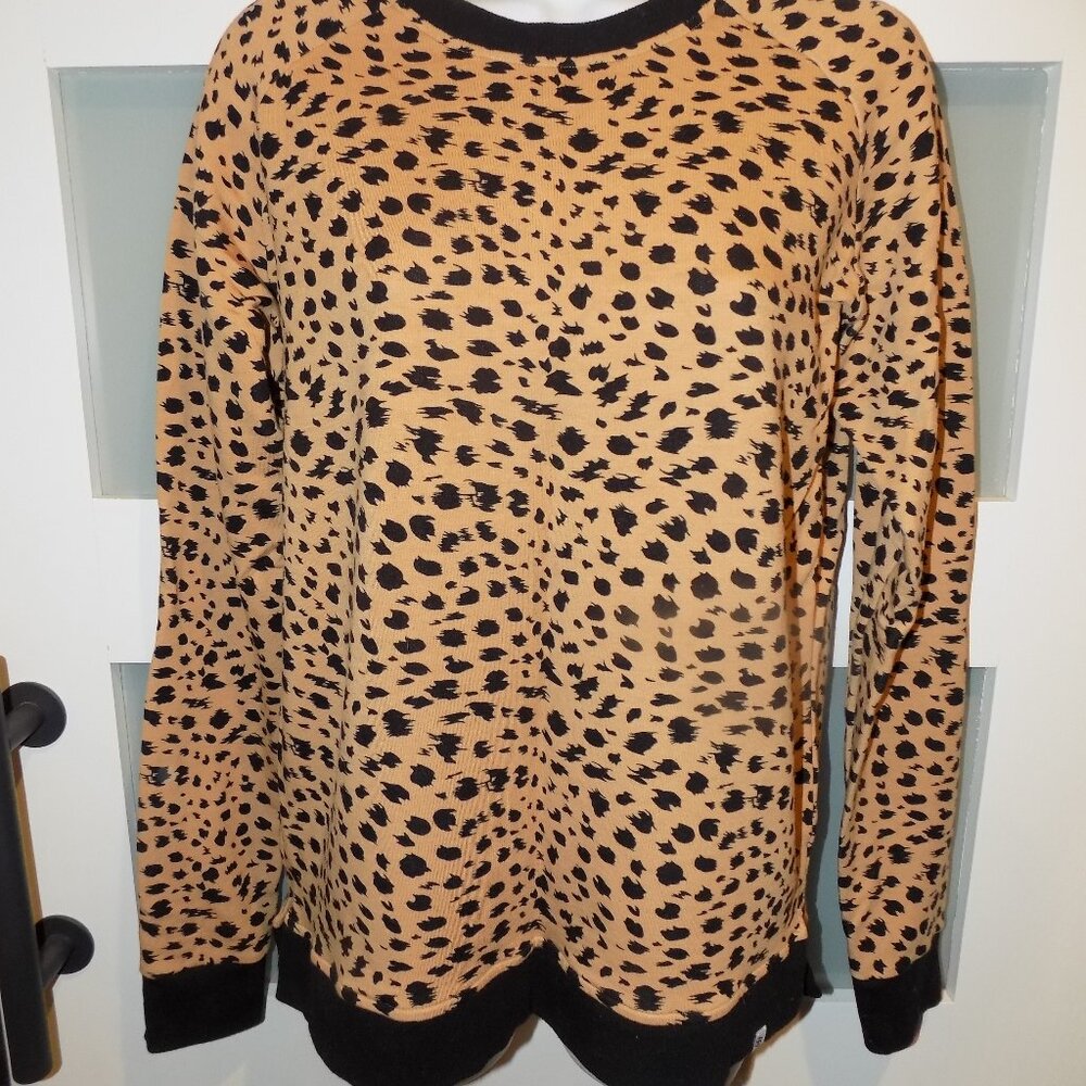 Little Bum Bums Leopard Mama Crew Neck Sweatshirt Size M Women's